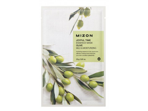 Mizon veido kaukė Joyful Time Essence Mask Olive su alyvuogėmis 23g Mizon veido kaukė Joyful Time Essence Mask Olive su alyvuogėmis 23g